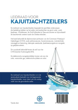 Leidraad voor Kajuitjachtzeilers boek, paperback, instructiegids kajuitjachtzeilen op binnen- en kustwateren.