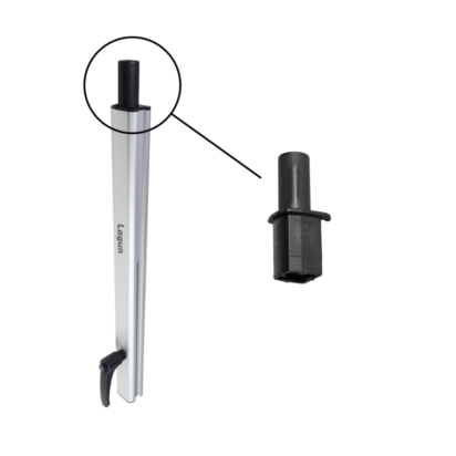 Lagun Kuiptafel tafelpoot, aluminium, met kunststof pen voor de verbinding tussen poot en arm, ideaal voor zeiljachten.