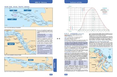 Reeds Nautische Almanak 2026, papieren wateralmanak, getijgrafiek Cuxhaven, vaarkaarten Elbe, routekaart jachtgebruik.