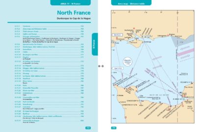 Reeds Nautische Almanak 2026, papieren zeekaart Frankrijk, vaarroute/aanloophavens Kanaal, navigatiegebruik aan boord.