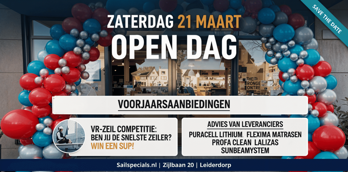 Spinlock Deckvest, automatisch reddingsvest, nylon, voor zeilbootgebruik. Open dag 21 maart. acties & advies.