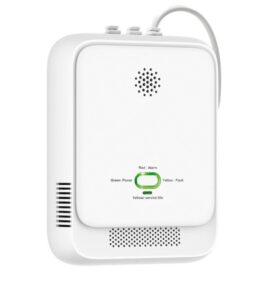 BEP gasalarm met LED-indicatoren, kunststof behuizing, wandmontage; voor kajuitdetectie aan boord van zeil- of motorboot.