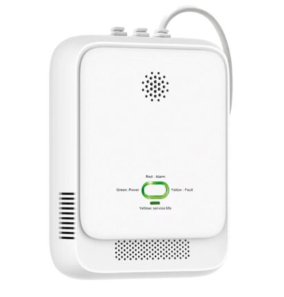 BEP gasalarm met LED-indicatoren, kunststof behuizing, wandmontage; voor kajuitdetectie aan boord van zeil- of motorboot.
