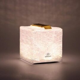 Solight SolarPuff Lantaarn Hybrid, waterdicht nylon, dekverlichting; ideaal voor in de kajuit of bij nachtelijke navigatie.