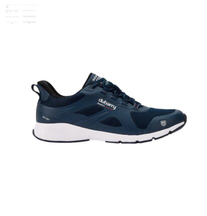 Dubarry Cowes Zeiltrainer, mesh/synthetisch, zeilschoen voor heren, marineblauw/wit, antislipzool voor gebruik aan dek.