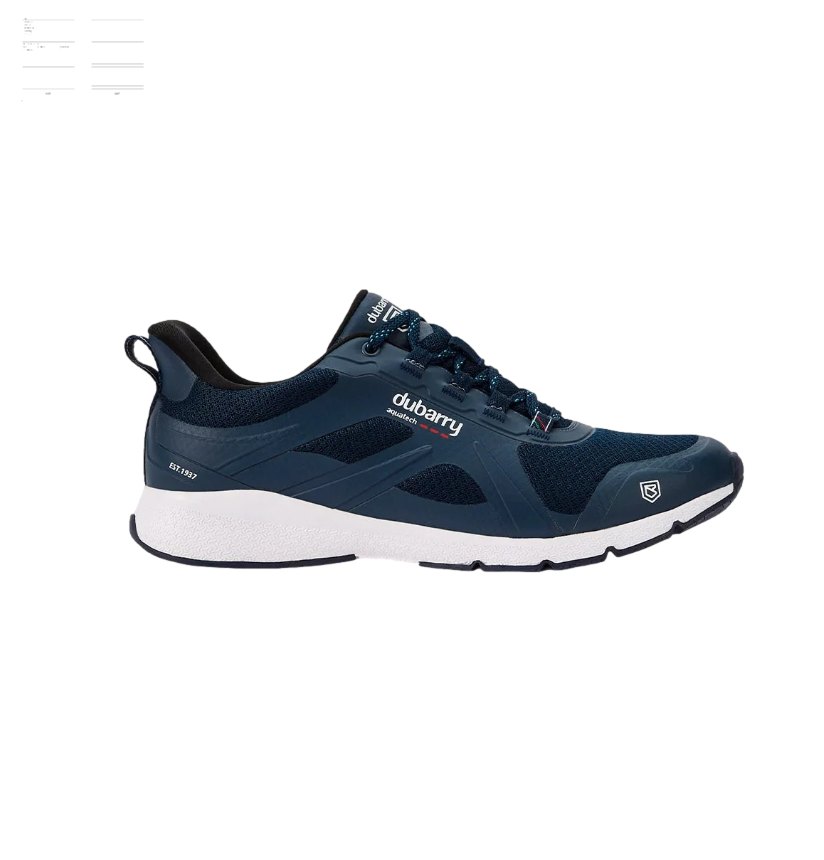 Dubarry Cowes Zeiltrainer, mesh/synthetisch, zeilschoen voor heren, marineblauw/wit, antislipzool voor gebruik aan dek.